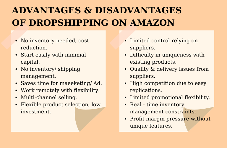 Advantages and Disadvantages of Dropshipping on Amazon Advantages and Disadvantages of Dropshipping on Amazon