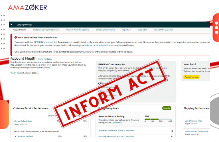 Amazon Inform Consumers Act Amazon Inform Consumers Act